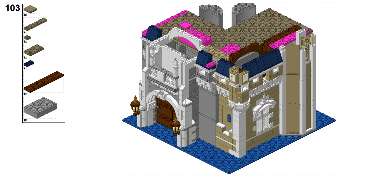 LEGO MOC D Castle Modular by Danielle | Rebrickable - Build with LEGO