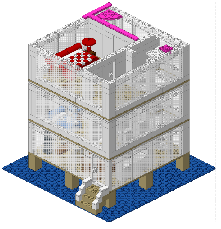 LEGO MOC Stilt House Square Variation by Danielle Rebrickable